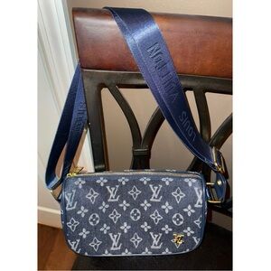 LV Denim Crossbody Bag